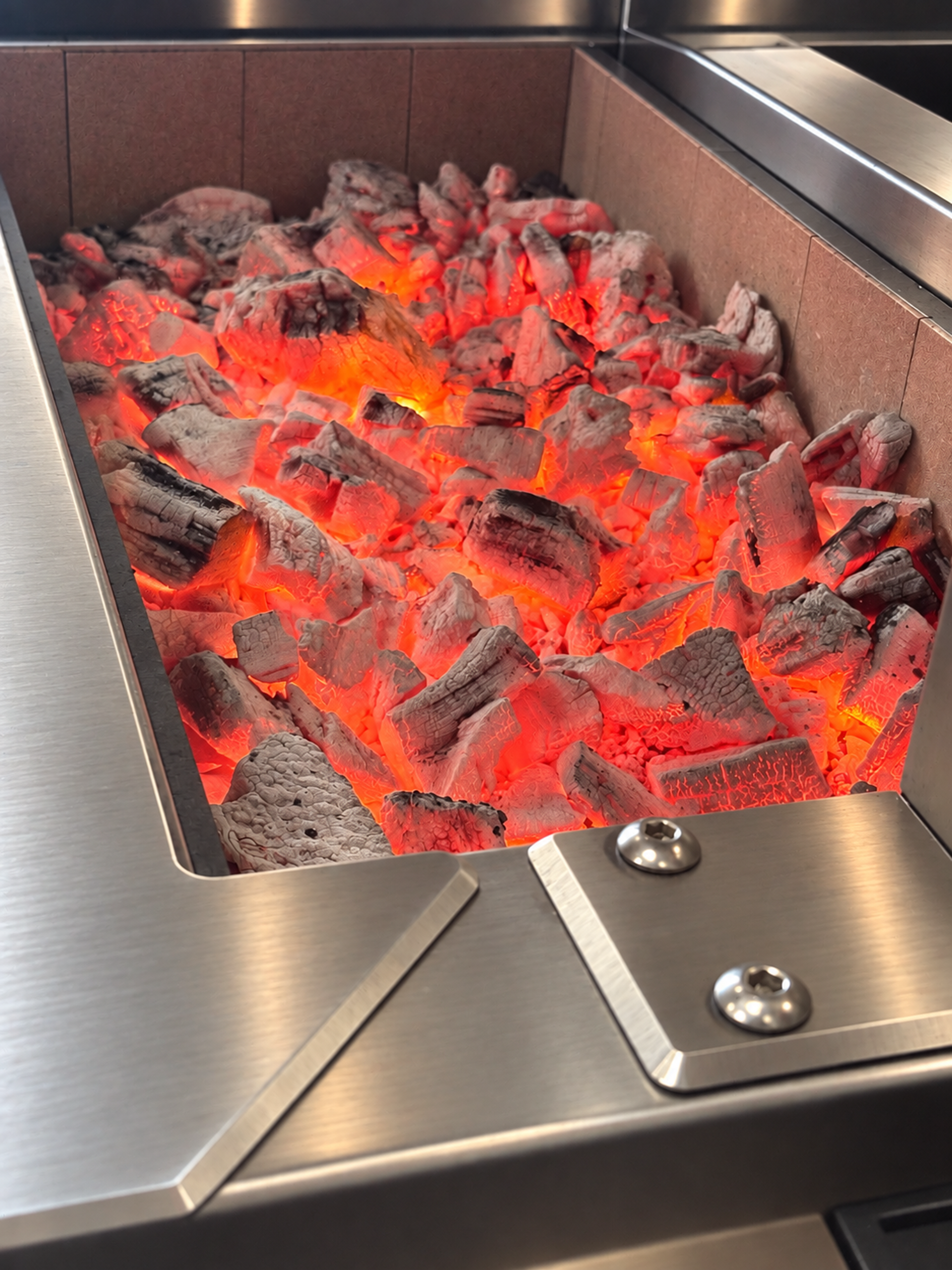 Open charcoal. Every order.