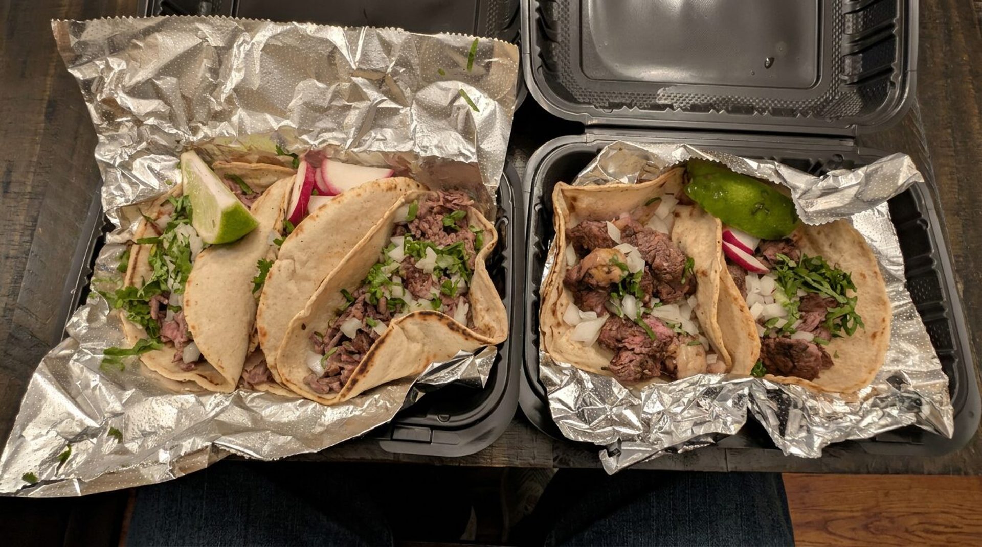 The cuts on the grill